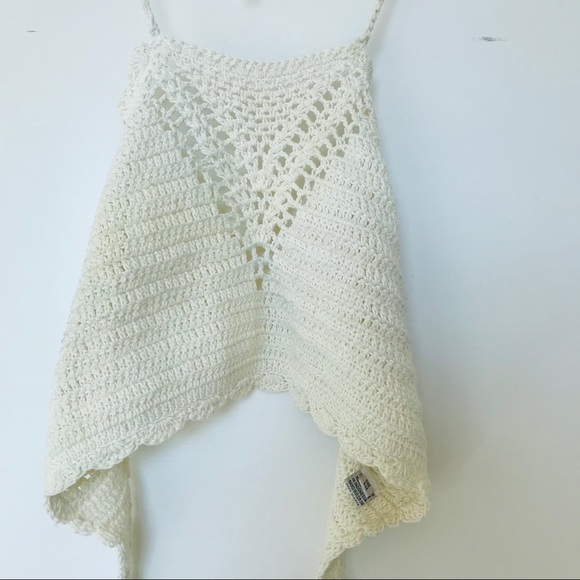 Cotton Tie Knit Crop top - Picture 2 of 7